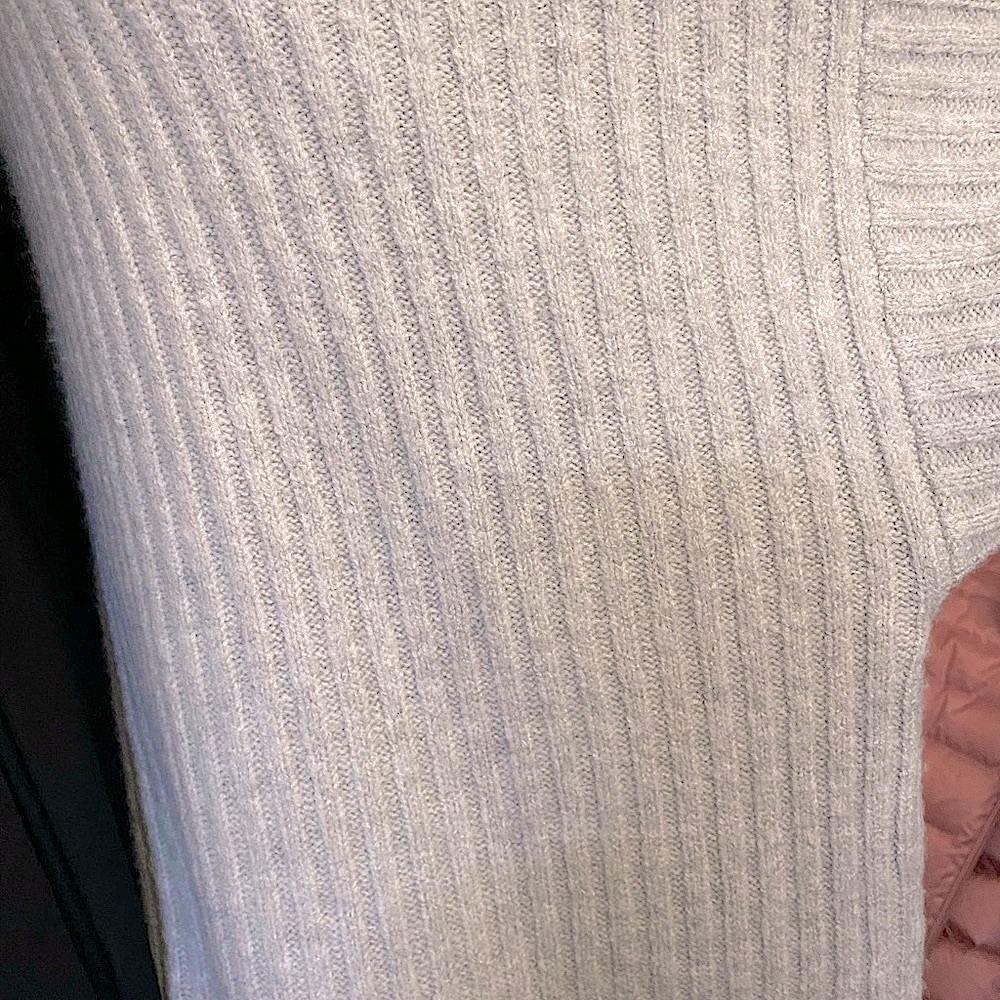 Nordstrom wool blend grey knitted boxy sweater with rhinestones sizeXL - Picture 2 of 5
